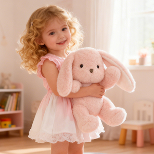 دمى أرانب محشوة عالية الجودة مع أكياس أعشاب قابلة للإزالة تحتوي على قمح ولافندر - Product Image 1