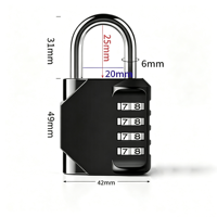 Candado de Combinación de Alta Seguridad con Logotipo Personalizado al por Mayor, Candado de Seguridad con Contraseña de 4 Dígitos para Gimnasio y Casilleros