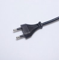 Usine en gros 1.2M prise ue 220v 2 broches câble de cordon d'alimentation ca