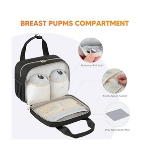 Bolsa de Transporte Portátil OEM para Extractor de Leche Materna, Bolsa para Biberones, Bolsa Refrigerante para Leche Materna con Paquete de Hielo, Bolsa de Viaje para Mamá - Product Image 6