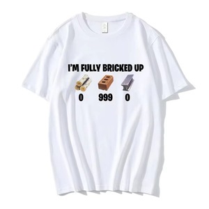 T-Shirt da Uomo in Puro Cotone con Stampa Slogan 'I'm Totally Clueless but Hilarious', Traspirante, Stile Hip Hop Streetwear, Manica Corta, Vendita all'Ingrosso - Product Image 2