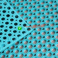 Tapis de sol antidérapant en caoutchouc grillagé 1000*1000*16mm pour pont de bateau, protection spéciale extérieure pour navire