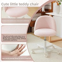Chaises de bureau modernes et abordables, chaise pivotante réglable avec roulettes pour bureau, étude, salon, coiffeuse, chambre à coucher