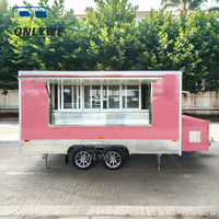 Australie certificat standard mobile camion de nourriture remorque entièrement équipée burger hot-dog barbecue concession remorques avec ac à vendre