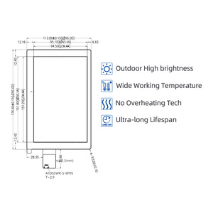 หน้าจอความสว่างสูงขนาด1200x1920 7นิ้ว1500จอแสดงผล LCD MIPI TFT - Product Image 2
