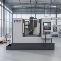 Machine de fraisage verticale CNC à 2 axes Dinuo VMC650, robuste, à vente chaude en Chine, automatique BT40