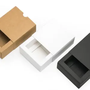 Изготовленный на заказ логотип крафт-бумага подарочная коробка картонная упаковка ящик