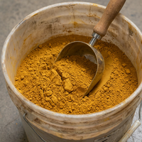 Pigment inorganique ultra-fin 325 Mesh, poudre d'oxyde de fer jaune, pour ciment, carreaux de sol colorés et usage routier, pigments pour cuir inaltérables