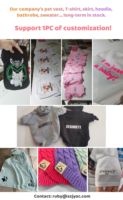 Vêtements pour animaux de compagnie doux nuisette chien pyjamas T-Shirt chiot vêtements chat vêtements confortable dormir chemise de nuit pour animaux de compagnie
