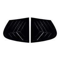 Accessoires de voiture, carbone noir, ABS noir brillant, couvre-lunette de fenêtre pour BMW Série 1 E87 2005-2011