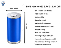 Baterai EV E 3.7V 32Ah 31.9Ah 29Ah 46950 G16 G11E G13P NMC Sel Silinder Lithium 3.6V 5C 10C Baterai Pelepasan Daya Tinggi