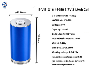 بطارية EV E 3.7 فولت 32 أمبير ساعة 31.9 أمبير ساعة 29 أمبير ساعة 46950 G16 G11E G13P NMC خلية ليثيوم أسطوانية 3.6 فولت بقدرة تفريغ عالية 5C 10C - Product Image 5