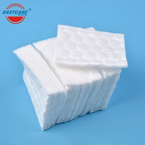 Tamponi in <span class=keywords><strong>Cotone</strong></span> 100% Spunlace a 3 Strati, Quadrati 5cmx6cm, 80 Pezzi, per Uso Medico/Cura Personale e Cosmetico - Product Image 2