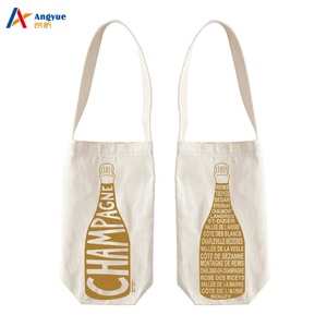 Sac en <span class=keywords><strong>toile</strong></span> avec Logo personnalisé, fourre-tout en coton pour le vin, livraison gratuite en chine - Product Image 5