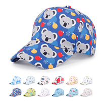 Casquette de baseball imprimée en gros, protection solaire estivale, chapeaux mignons pour enfants, casquette de baseball à visière incurvée de taille ajustable pour enfant, idéale pour l'extérieur