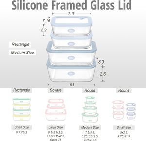 Boîte à lunch en verre borosilicate de haute qualité, écologique, sans BPA, compatible lave-vaisselle et micro-ondes, personnalisable - Product Image 3