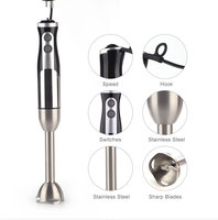 Mini elektrische fruitmixer, voedselhakselaar, staafmixerset, roestvrij staal, ijsvergruizer, keuken, huishoudelijk, handmixer, plastic