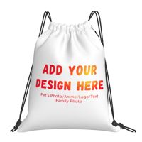 Sac à cordon personnalisé, simple et décontracté, sac de sport avec ouverture en haut, sac à dos portable pour l'extérieur