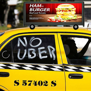 Écran publicitaire LED P4 étanche pour toit de taxi, contrôle Wi-Fi 4G, GPS, affichage extérieur pour voiture/taxi - Product Image 2