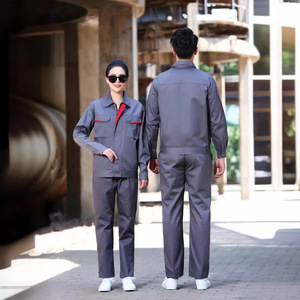 Popular Style Long-sleeved Factory Work Clothes for Spring and Autumn, Suitable for Car Repair Work. - Product Image 3