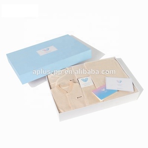 Boîtes vient en <span class=keywords><strong>2</strong></span> pièces Boîtes à vêtements de bébé blanc mat Boîte d'emballage de vêtements - Product Image 4