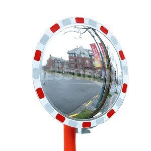 Miroir convexe de sécurité routière de 28, 36 et 48 pouces, réfléchissant, extérieur/intérieur, en acrylique, pour voitures - Product Image 1