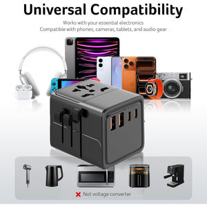 <span class=keywords><strong>Cargador</strong></span> de Viaje ASPOR A886 65W, <span class=keywords><strong>Cargador</strong></span> Rápido GaN con 4 Enchufes Integrados, 5 Puertos de Salida, Diseño Compacto para Teléfonos - Product Image 4