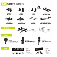 VIGFIT Équipement de gym personnalisé de haute qualité, Rack de musculation en acier, Bras de sécurité pour fitness, Bras de sécurité robustes en acier pour fitness