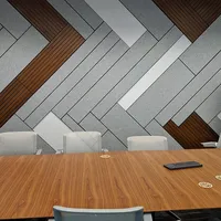 Panneau acoustique en feutre PET, matériau recyclé 100% polyester, haute densité, non toxique, panneau acoustique pour plafond