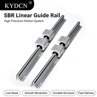 Rails linéaires CNC Kaiyade, rails en acier à roulement SBR et blocs de glissière SBR10-SBR50