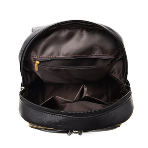 PU Leather Women <b>Backpack</b> Fashion Solid <b>School</b> Bags for Girls Large Capacity Casual Women <b>Black</b> <b>Backpacks</b> - Product Image 4