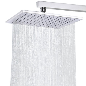 Square Rainfall Shower Heads Brass Luxury Top Sprayer <strong>Bathroom</strong> <strong>Accessories</strong> Square Rain Shower Head - Product Image 1