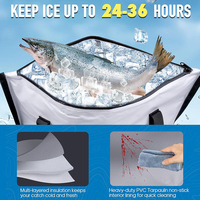 Bolsas Térmicas Grandes para Caiaque, Atacado, para Armazenamento e Transporte de Peixes, Pesca Marítima e Pesca no Gelo - Caixas Térmicas para Armazenamento e Transporte