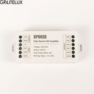 Amplificador de Señal LED SP903E DC5V-24V, Potenciador de Tiras RGB de Alta Velocidad, Controlador PWM de Salida Total de 12A para Luces LED RGB - Product Image 3
