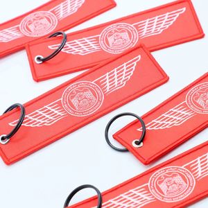 Llavero con Etiqueta de Vuelo Personalizada con Logotipo, Etiqueta Tejida con Temática de Aerolínea para Regalos Promocionales de Eventos de Aviación - Product Image 2