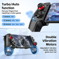 Manette de Jeu Mobile Rétractable Universelle AB02 BT Sans Fil pour Android IP Switch et PC Streaming