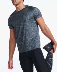 เสื้อยืดผู้ชายผ้าไมโครไฟเบอร์ผ้าโพลีเอสเตอร์รีไซเคิลสำหรับพิมพ์ลายซับลิเมชัน - Product Image 4