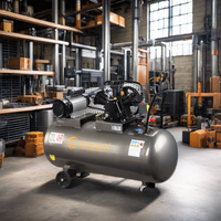 LEHUA Compresseur d'air à piston alternatif 200L Tank High Power 3KW 4HP Noiseless Airflow Craftsman Belt Driven 220v 10bar