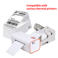Étiquette thermique pliable autocollante imperméable 4*6 pour étiquettes d'expédition et suivi d'entrepôt, provenant d'une usine chinoise