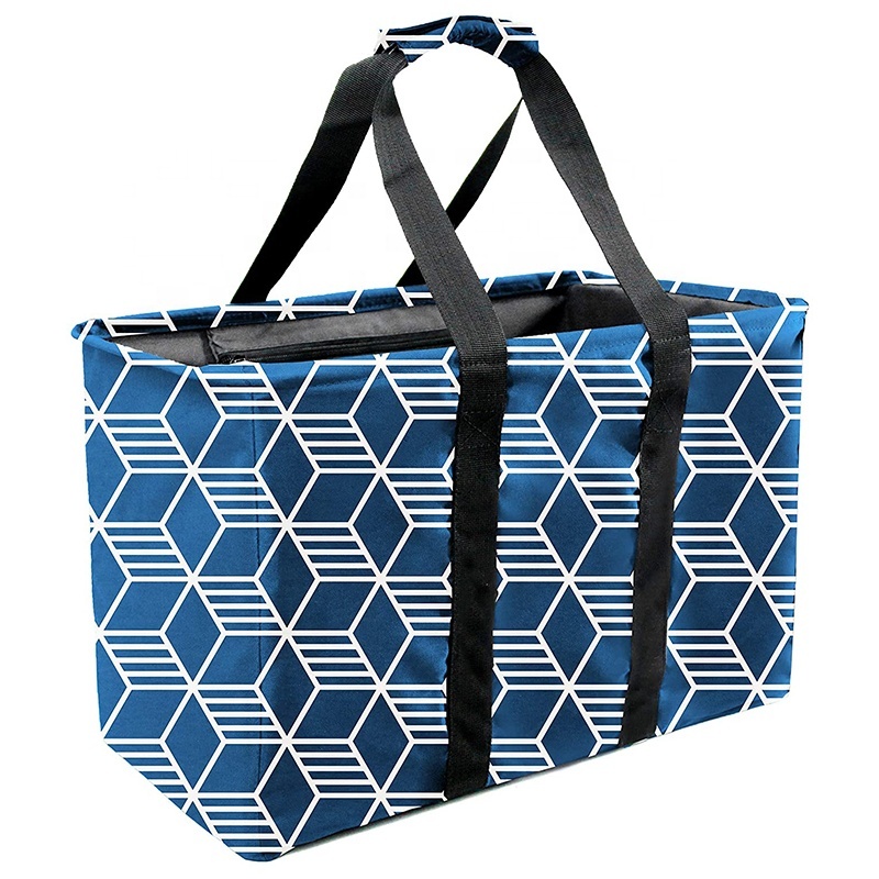 Extra Large Reusable Oxford Grocery Basket