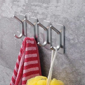 Single Iron Adhesive Towel <b>Hook</b> for Bathrobe Clothes Jacket & Robe-Wall Mounted <b>Tools</b> <b>Hook</b> - Product Image 4