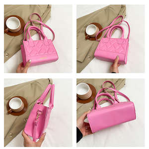 กระเป๋าสะพายไหล่ PU ประดับเพชรคุณภาพสูงสำหรับผู้หญิง กระเป๋าถือผู้หญิงแฟชั่นใหม่ - Product Image 4