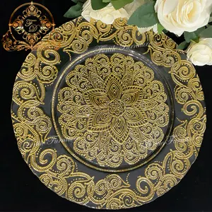 Elegant Home Wedding Decoration Party Tableware Charger Plate