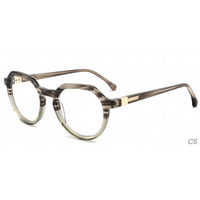 Monture de lunettes optiques vintage octogonale ronde en acétate, en gros, en stock, pour hommes, à la mode, pour verres correcteurs