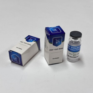 <span class=keywords><strong>10ml</strong></span> rõ ràng vô trùng lọ với cao su Stopper tùy chỉnh in logo <span class=keywords><strong>10ml</strong></span> lọ hộp và nhãn dán không thấm nước - Product Image 2