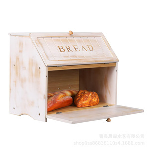 กล่องขนมปังไม้ไผ่ ขนาดใหญ่ สำหรับเก็บขนมปัง ใช้บนเคาน์เตอร์ครัว - Product Image 5