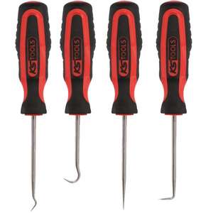 KS TOOLS-Jeu d'outils pour crochet 550.1045 (4 pcs) - EAN 4042146132609 CORPS ET FEUILLES MÉTALLIQUES - Product Image 1