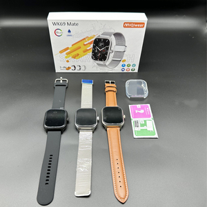 นาฬิกาสมาร์ทวอทช์ Watch9 Series9 รุ่น WK69 Mate ระดับกันน้ำ IP68 นาฬิกาสปอร์ตพร้อมผู้ช่วยเสียง สายสแตนเลสสตีล นาฬิกาอเนกประสงค์เชื่อมต่อบลูทูธ - Product Image 1
