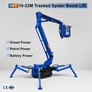 Piattaforma aerea cingolata OFY con braccio telescopico idraulico, rotazione a 360°, altezza 14M/16M, alimentazione Elettrica/Benzina/Diesel - Product Image 4