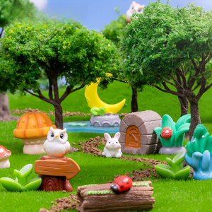 En gros <span class=keywords><strong>Mousse</strong></span> Micro Paysage Creative Forêt Magique Hibou Arbre Marque Jardinage Aménagement Paysager Accessoires Mini Ornement - Product Image 1